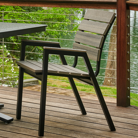 Folding bistro top bench